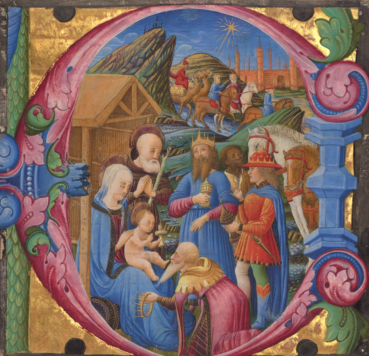 The Magi have come to see Jesus and pay homage to Him.